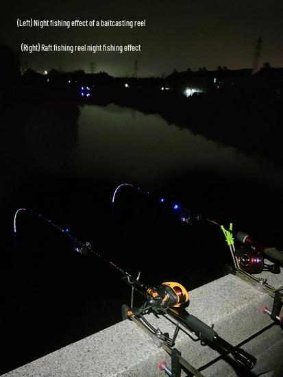 LED Rechargeable Fishing Rod Tip Light - Waterproof Blue Night Light