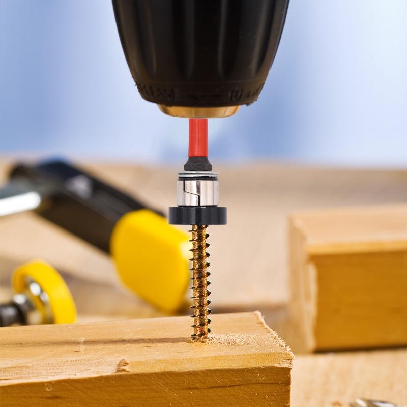 10/1x Magnetic Positioning Screwdriver Bits S2 Drywall Screw for Plasterboard Gypsum Board Locating Bit Batch Head Drilling Tool