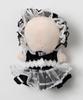 [WEGO] Plush Toy Costume 10cm Plush Clothes Costume Plush Toy Fan Goods Fan Goods Gift Present Women's F Type E (Sheer Lace Maid Set) Black
