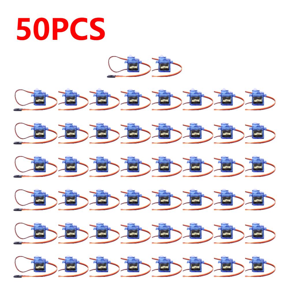 1-100PCS SG90 Servo Motor Micro 9g 180 360 Degree Mount SG90 Kit Without Metal Gear Pro RC Car Toy Airplane Arduino DIY