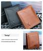 Men's Retro Genuine Leather Folding Wallet and Card Holder
