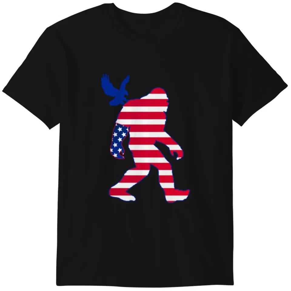 Bigfoot Independence Day Unisex T Shirt 4th Of July Gift S