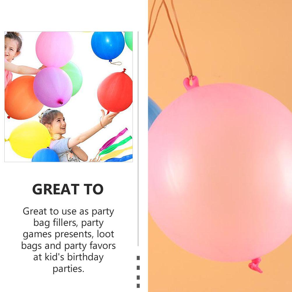 50 Pcs Pat The Ball Punch Balloons Party for Girls Toy Kids Prop Emulsion Gifts Stocking Fillers Child Children’s Toys