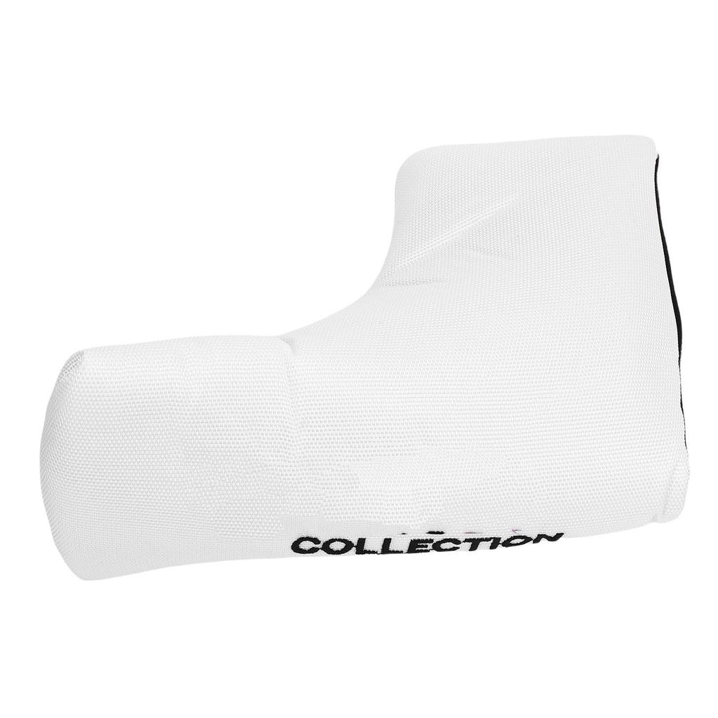 Golf Club Head Covers Nylon Abrasion Proof Golf Putter Protective Headcover for Competitions Travels Women Use White