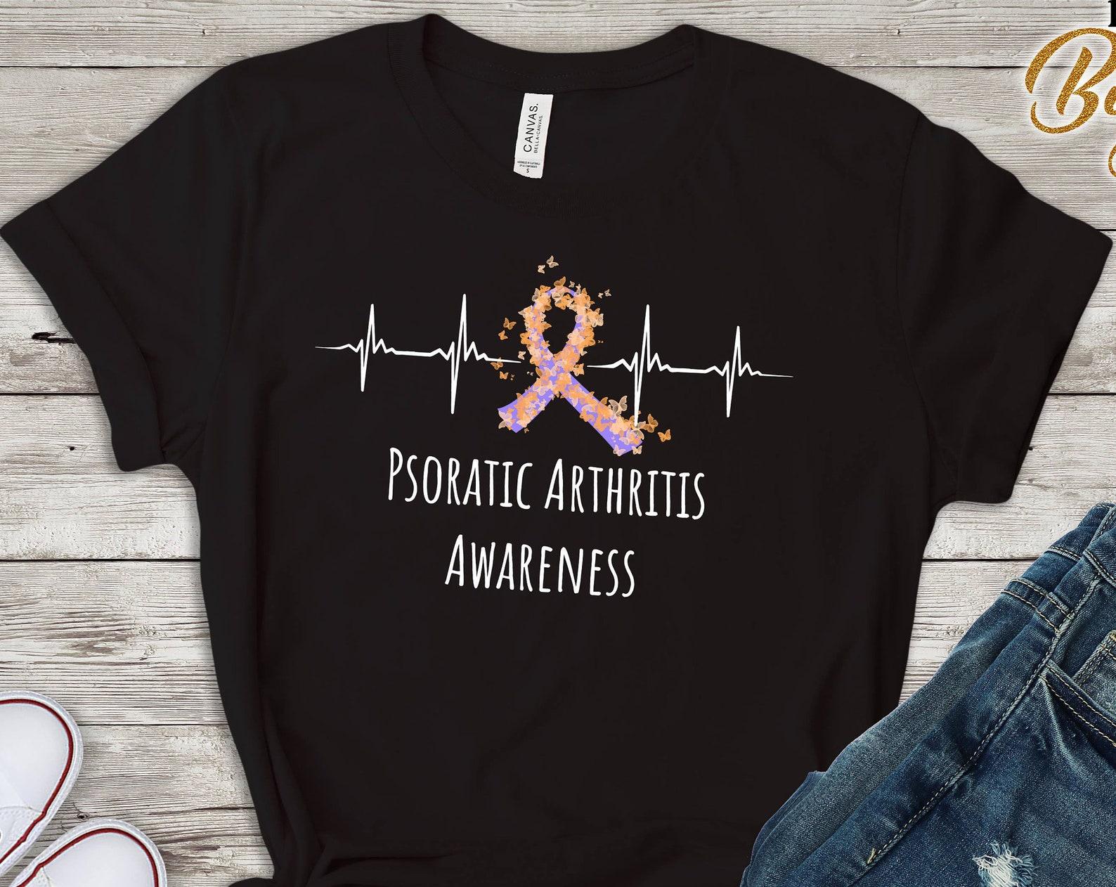 Psoratic Arthritis Awareness Tshirt, Psoratic Support gift, Family Awareness Tees, Fighter, Warrior Shirt 4XL