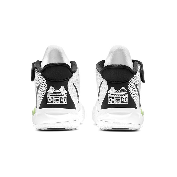 Nike Kyrie 7 PS Hip-Hop Kids Sneakers White Black Glow CT4087-105