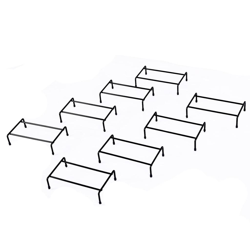 Planter Gardening Flower Set of Flower Pot Good Prevents Pest Prevents Root Gardening Load Capacity 20kg Pieces Living Black Stand, Rack, Stand, 8,