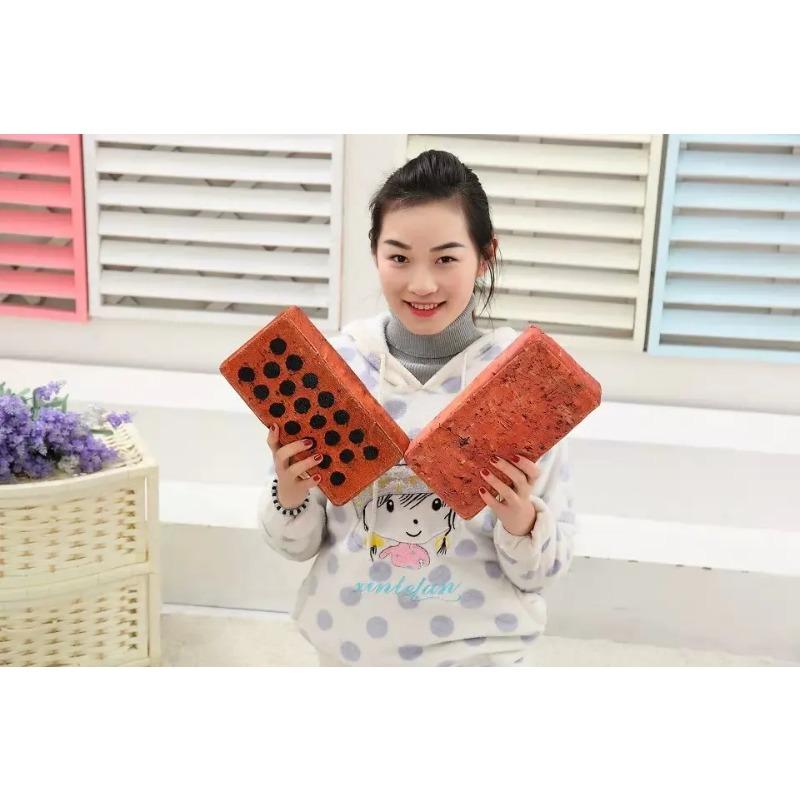 High Elastic Cotton Simulation Brick Pillow Tree Stump Wood Log Pillow Creative Plush Toys for Children Game