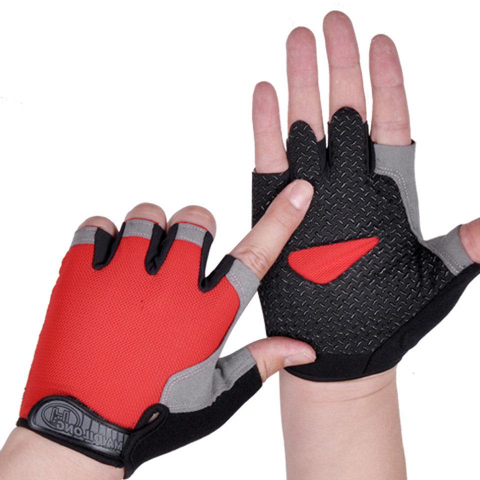Unisex Sports Half Finger Gloves Breathable Non-Slip Shock Absorbent for Cycling Fitness Climbing Outdoor S