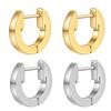 18K Gold Stainless Steel U-shaped Geometric Ear Cuff Earrings