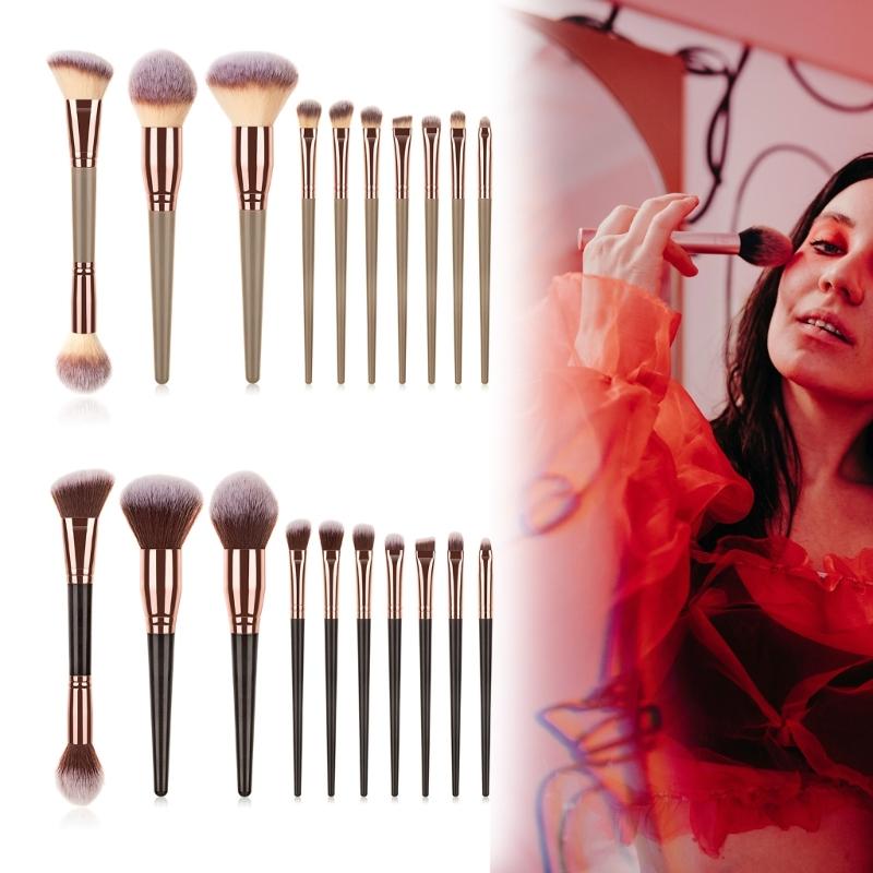7/10/15/20x Makeup Brushes Set Travel Brush Set Full Face Cosmetic Brush Set Eye Shadow Brush Powder Brush for Woman