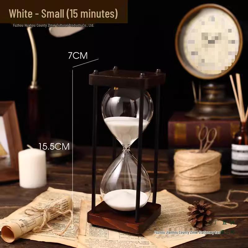 Retro kreativní přesýpací hodiny – ozdoba pro děti – 30/60 minut, design s tekutým pískem proti pádu