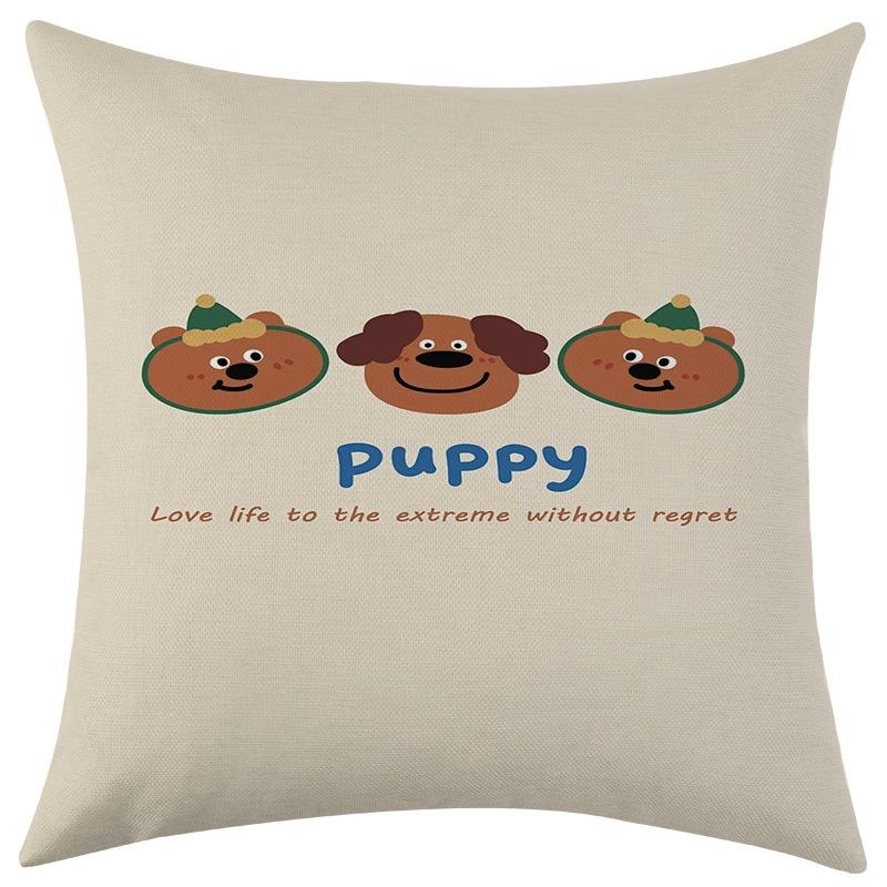 

Новая милая мультяшная наволочка с изображением животного медведя для праздничного украшения и чехол для подушки в машину 45 * 45 separate pillow cover