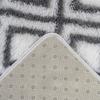 Shaggy Living Room Rug DECOR Non-slip Soft Fluffy Fashionable 120x170 White Cube