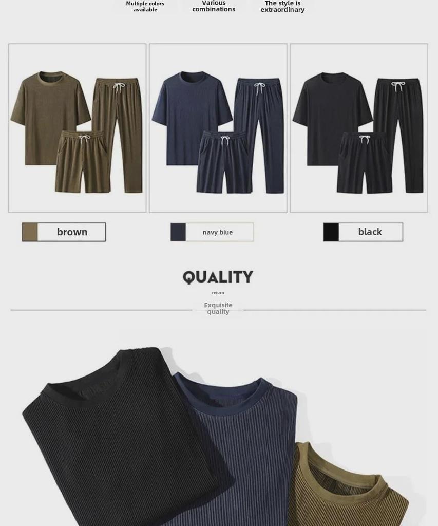 Pantaloni Sportivi Estivi in Seta di Ghiaccio da Uomo 2024: Abbigliamento Casual Trendy, Leggero, Traspirante e dalla Vestibilità Ampia