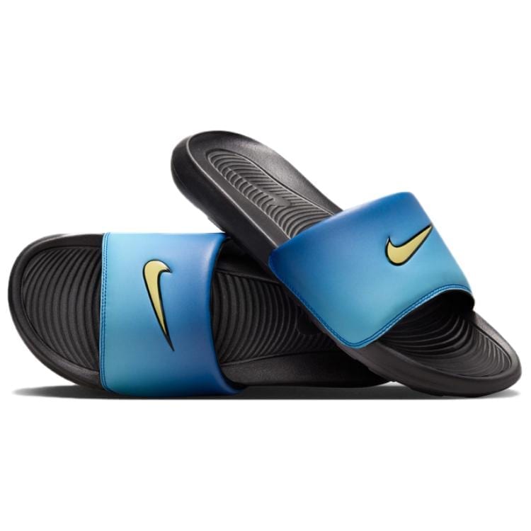 Nike Victori One Slide Hyper Blue Sky Blue Black Chamois HF4073-400
