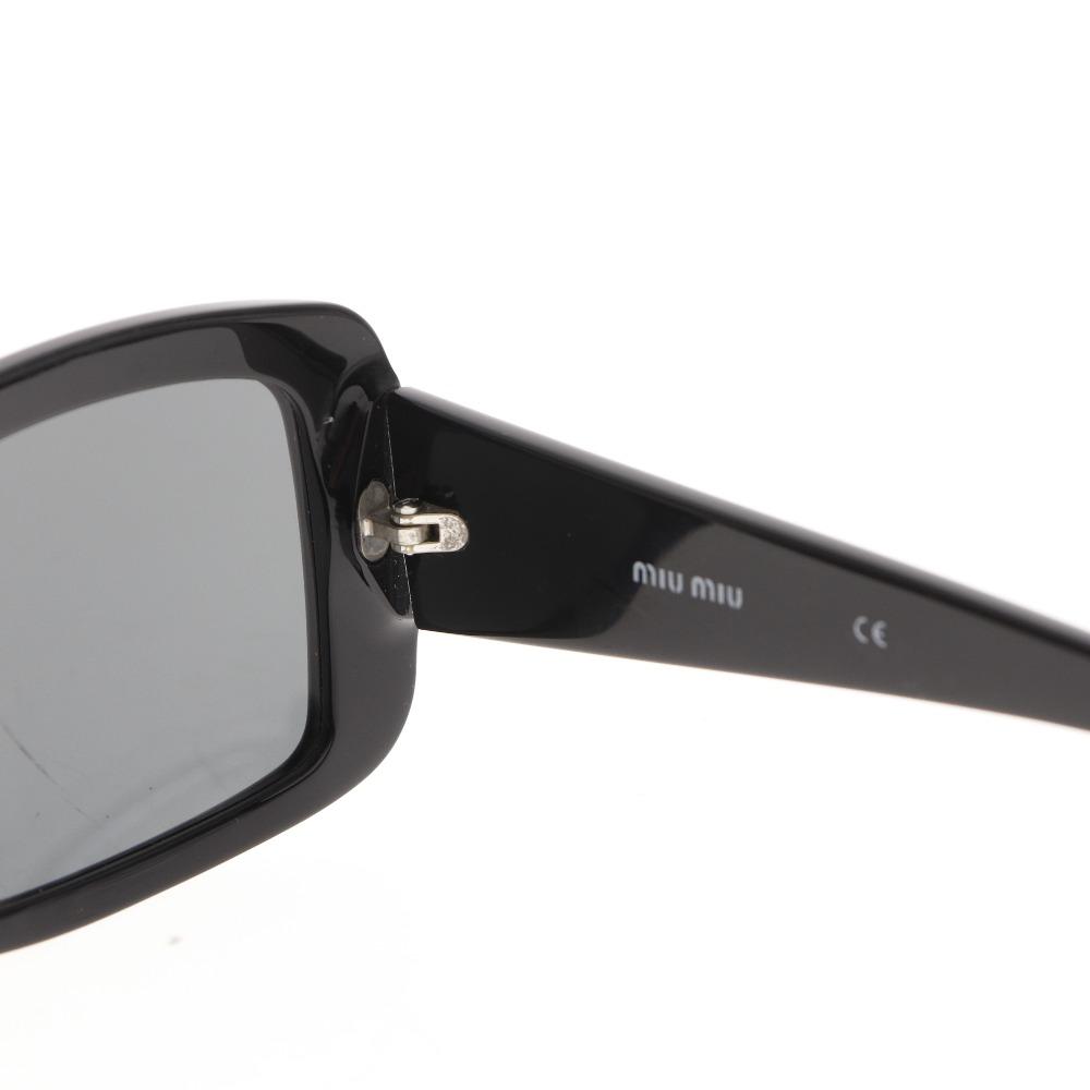 MIUMIU SMU 10G sunglasses Rhinestone M logo 1AB-1A1 Women Used