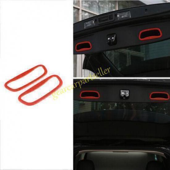 For Jeep Cherokee 14-2022 Fiery Red Rear Door Trunk Handle Frame Cover 2PCS