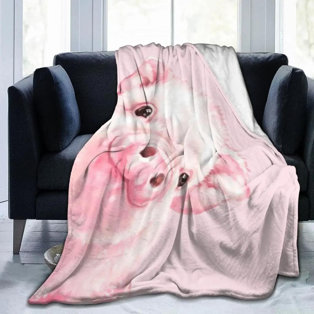 Pig Blanket Gifts for Women Pig Lovers,Pink Pig Blankets for Girls Boys,Cozy Warm Cute Animal Flannel Throw Blanket for Bed Sofa