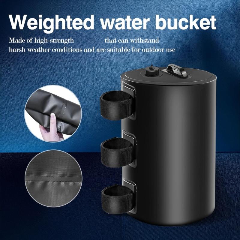 Strong PVC Water Sand Container For Outdoor Camping Shelter Reinforcement And Wind Resistance 20L To 50L Capacity