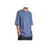 Adidas Positivity Sun Graphic Comfortable Versatile Fashionable Trendy Short Sleeve T-Shirt Unisex T-Shirts Dark-Blue JZ3257