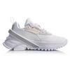 Li Ning Cushioning Slip Resistant Lightweight Low Top Running Shoes Women's White ARHQ066-2