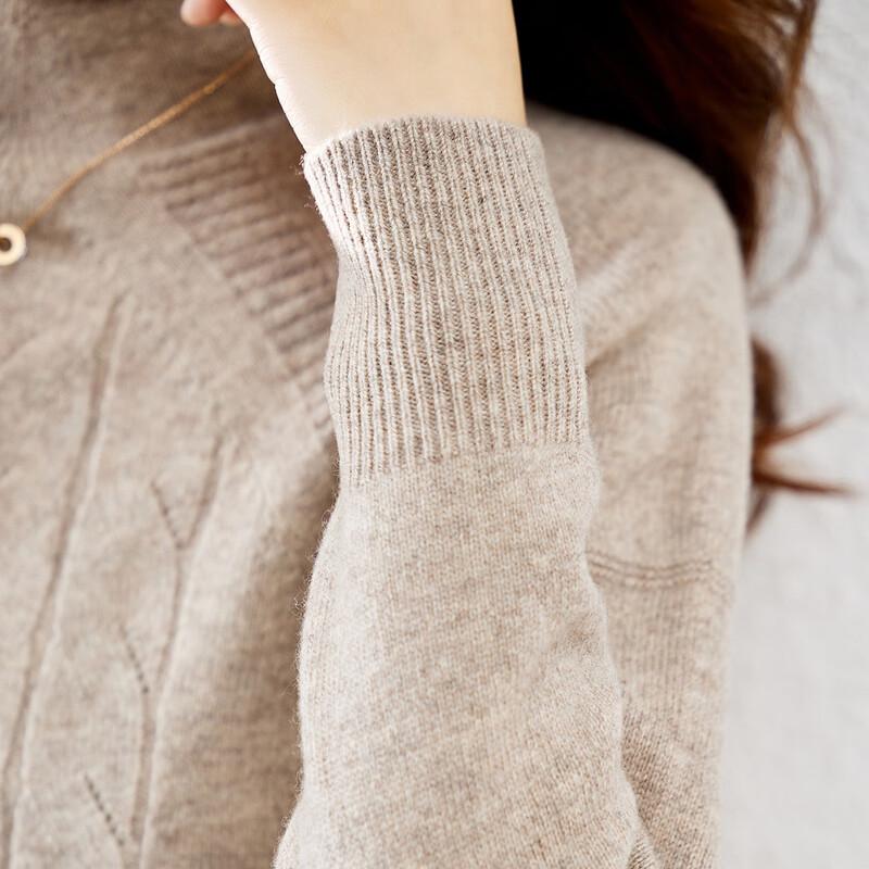 MOKANA Women's Elegant Long Sleeve Wool Sweater