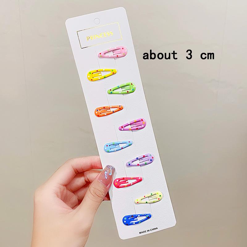 10pcs/set Cute Colorful Star Waterdrop Shape Hair Clips For Girls Children Lovely Hair Decorate Hairpins Kids Hair Accessories