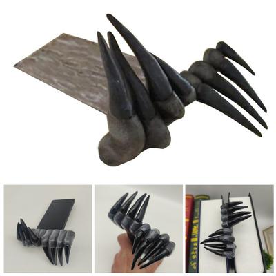 Demon Hands Bookmark 3D Gothic Resin Creepy Hands Bookmark Bookshelf Ornament Halloween
