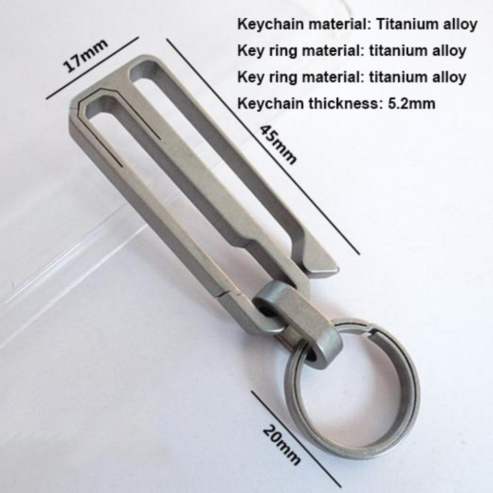 

Lightweight Titanium Alloy Key Ring Quick Draw Hanging Webbing Buckle Camping Hiking Accessories 8