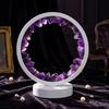 Natural Amethyst Crystal Lamp USB LED 3 Color Dimmable No Flicker Night Light StrongHorse Luxury Home Decor Artistic Gift