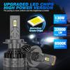 2 buc H1 H4 H7 LED Canbus H8 H11 9005 HB3 9006 HB4 9012 Hir2 Turbo LED Bec far 130W 32000LM 12V 24V 6500K Kit lampă auto