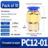 Pneumatic Quick Coupler: 4/6/8mm PC Male Air Hose Connector, Metric Coarse Thread M5/M6/02