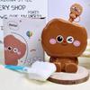 Biscuit Bear Couple Water Cup with Straw Ceramic Mug Birthday Gifts for Girlfriends Drinkware Gift Coffee Cups Desktop Decor