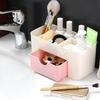 Schreibtisch Schubladen Organizer Multifunktional Ordentliche Organisation Kunststoff Make-up Schmuck Aufbewahrungsbox Hellrosa