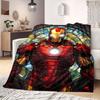 Marvel Travel Picnics Flannel Blanket Print Cartoon for Bedrooms Sofas Beds Chairs Home Decor Gift