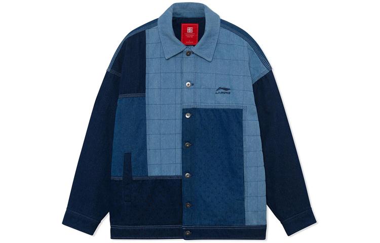Li Ning Puffer Jackets Men s Blue Lapel Moderate Other AJDR427-1 M