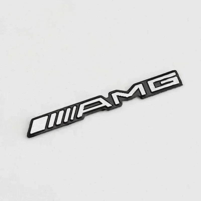 1pcs Letter Emblem Badge for Mercedes Benz AMG Interior Center Console Fob Logo Car Styling Accessory 3D Sticker for C E GLK GLA AVF9