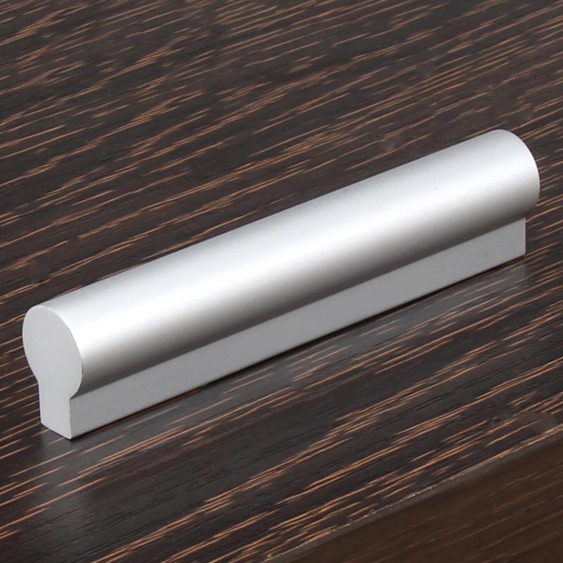 WV Round Handles Minimalist Silver Kitchen Cabinet Storage 64mm-224mm Dressers Door Knobs Drawer Door Single Hole Pulls Hareware