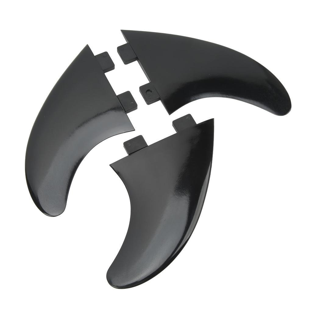 3Pcs Surfboard Fins PVC Quick Release Replacement Tri Fin Set for Longboard Surfboard Paddleboard