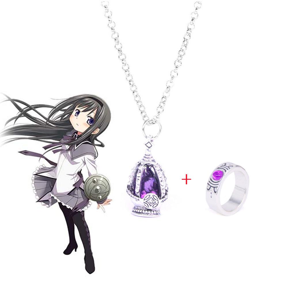 Chaîne de Pendentif Dessin Animé Puella Magi Madoka Magica Avec Breloque en Alliage Pour Cosplay Cadeau