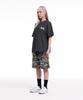 CREAM SODA LAB Crsdel Small Logo Garment Dyed Pigment Short Sleeve T-Shirt Smoky Charcoal White