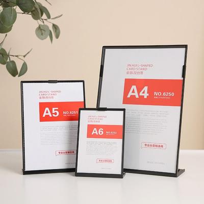 Suporte de Exibição de Menu de Plástico A4 a5 a6 Porta-Cartões de Visita Acrílico Suportes para Fotos Anúncios