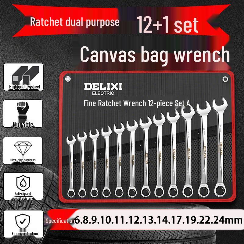 Maul- und Ringschlüssel-Kombinationssatz – Kompakt und vollständig