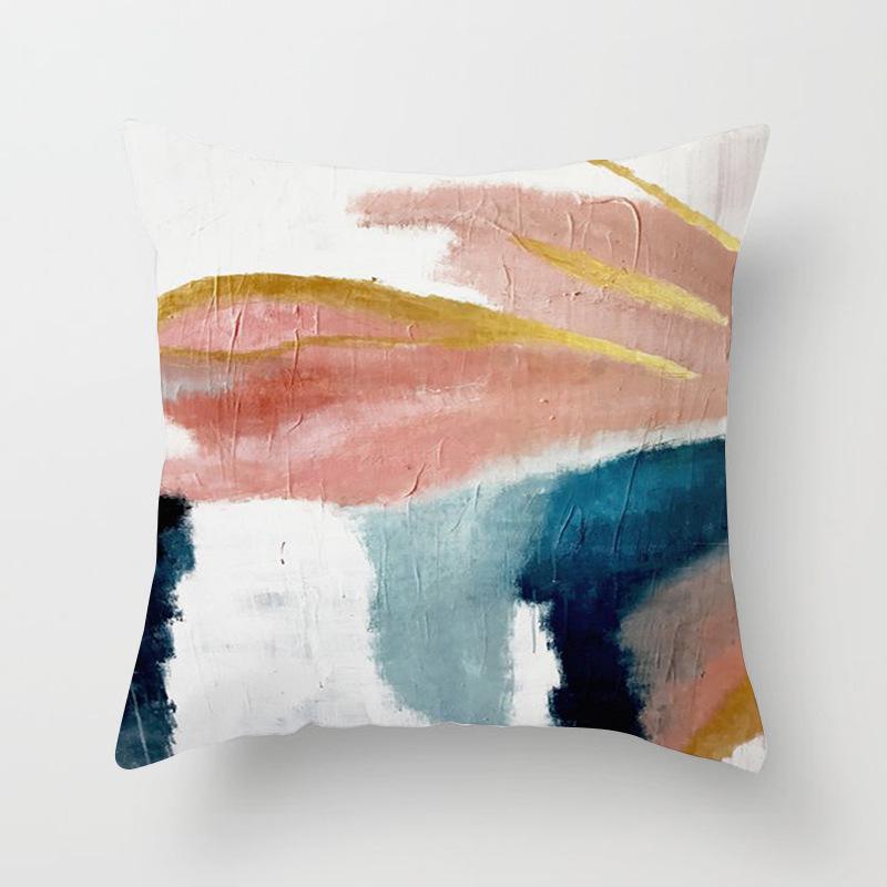 Nordic Simple Style Geometric Abstract Pillowcase Cushion Home Living Room Sofa Chair Bedroom Decorative Pillowcase