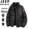 JEEP SPIRIT Men's Winter Stand-Collar Padded Jacket