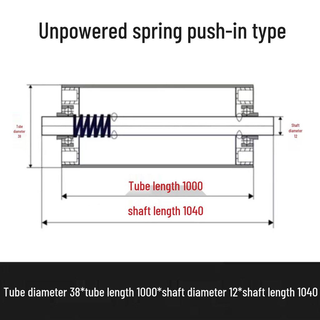 Leichte verzinkte Edelstahlrolle - Nicht angetrieben 25/38/50/60mm Leerlaufrolle für Förderbänder