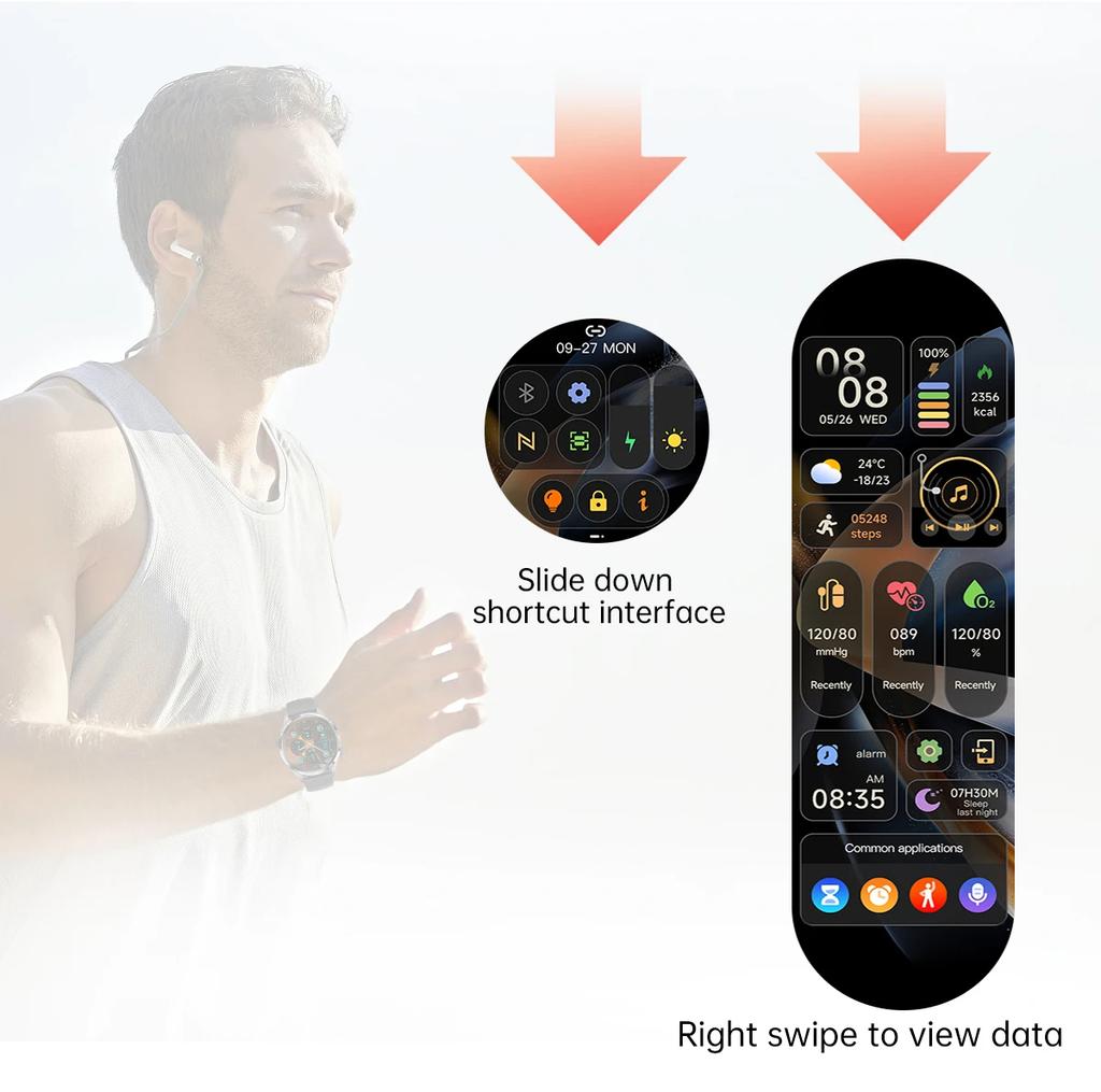 2025 New GT5 PRO Smart Watch Men Watch 5 Pro AMOLED HD Screen Bluetooth Call GPS Trajectory NFC Heart Rate Compass SmartWatches