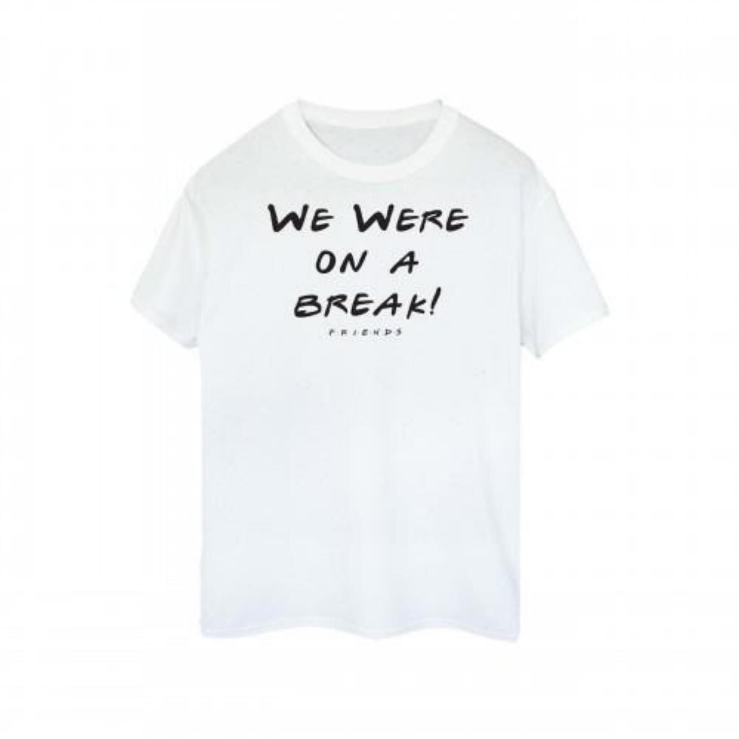 Friends Womens_Ladies We Were On A Break Text Cotton T-Shirt XXXXL