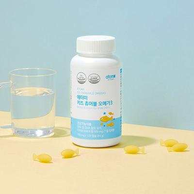 Kids Chewable Omega 3 (120 Capsules, 1 Month Supply)